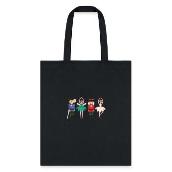 Nutcracker Ballet Funny Christmas Nutcracker - Tote Bag - black - Front