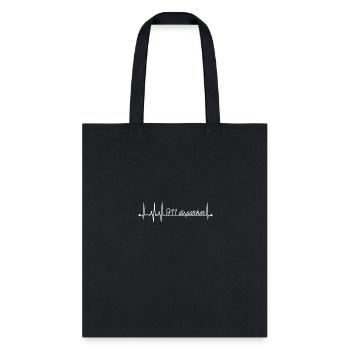911 Dispatcher EKG Pulse Heartbeat Dispatch 911 - Tote Bag - black - Front