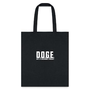 D.O.G.E. Department Of Government Efficiency DOGE - Tote Bag - black - Front