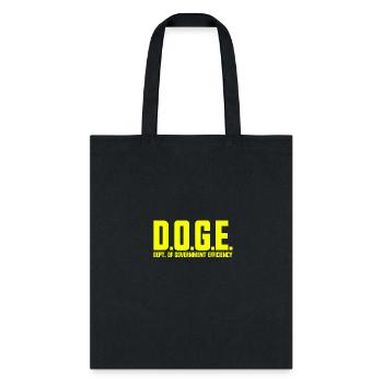 D.O.G.E. Department Of Government Efficiency DOGE - Tote Bag - black - Front