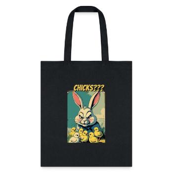 easter bunny - Tote Bag - black - Front