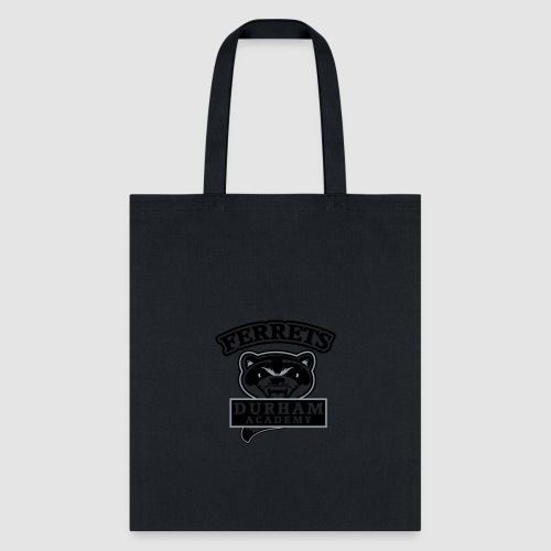 durham academy ferrets logo black - Tote Bag
