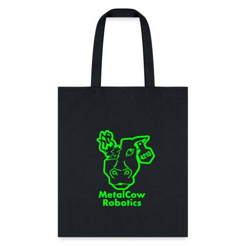 MetalCowLogo GreenOutline - Tote Bag