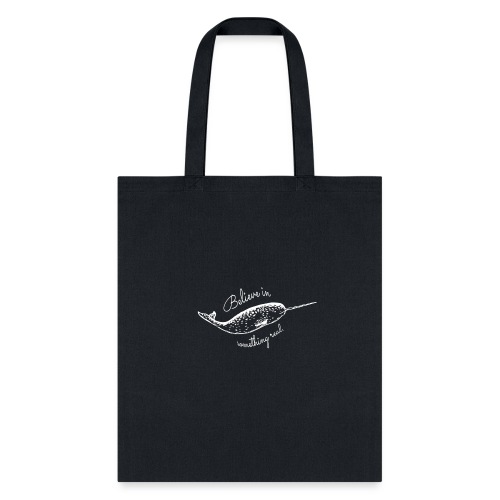 The Real Narwhal Shirt Design in White. - Tote Bag