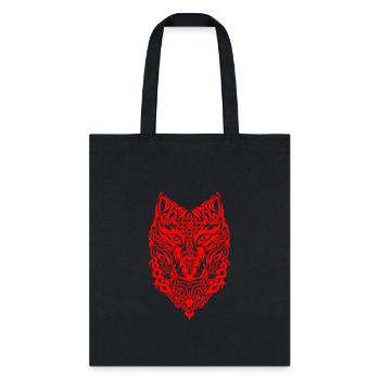 Celtic Wolf - Tote Bag - black - Front
