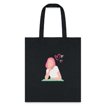 girl - Tote Bag - black - Front