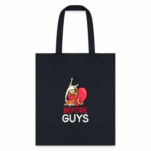 two cats before guys heart anti valentines day - Tote Bag