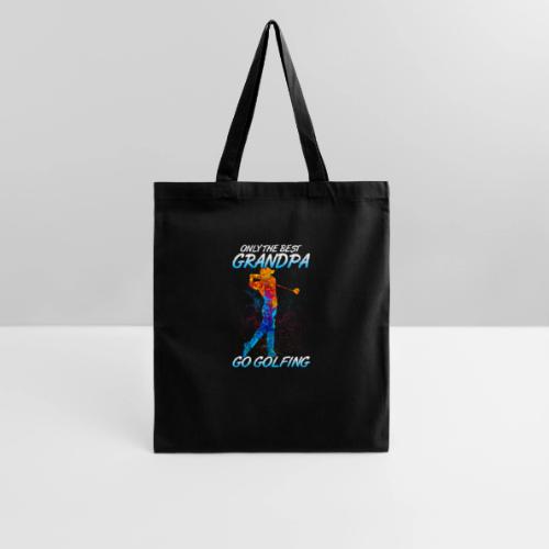 Best Grandpa Golf Gift - Colorful Watercolor Tee - Tote Bag
