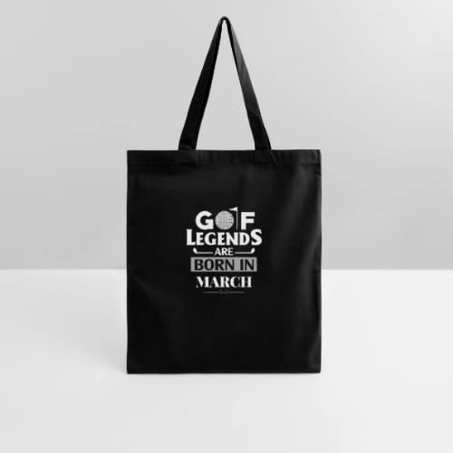 Golf Legends Born In March - Birthday Golf Gift - Tote Bag
