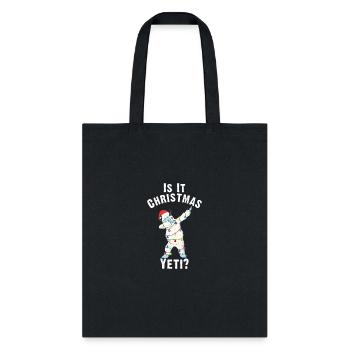Funny Bigfoot Yeti Lights Is It Christmas Yeti? - Tote Bag - black - Front