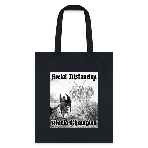 Social Distancing World Champion - Tote Bag
