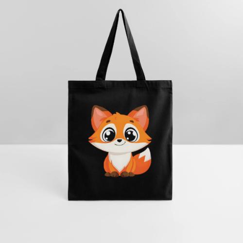 Adorable Cartoon Fox with Big Innocent Eyes - Tote Bag