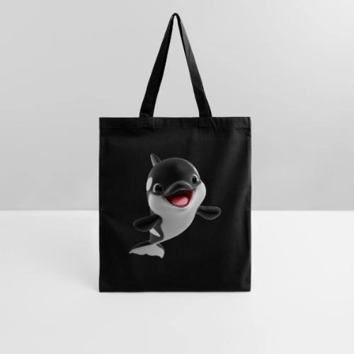 Smiling Cartoon Baby Orca - Tote Bag