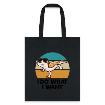 Gecko as a pet - Tote Bag - black - Front