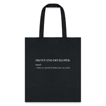 Front-End Developer - Tote Bag - black - Front