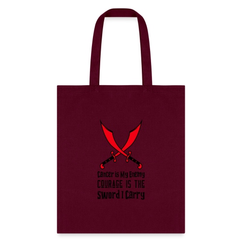 Cancer is My Enemy - Tote Bag