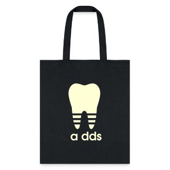 A DDS Funny Dentist Dental Student Humor Graduatio - Tote Bag - black - Front