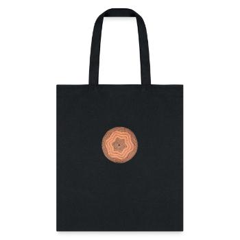 Hand coiled Native American pot - original art - Tote Bag - black - Front