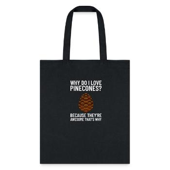 Pine Cones Tree Wreath - Tote Bag - black - Front
