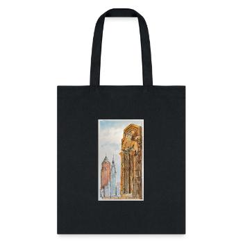 The Guardians with Towers, Cleveland OH - Tote Bag - black - Front