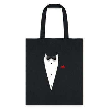 Tuxedo With Bowtie For Wedding And cial Occasions - Tote Bag - black - Front