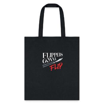 Balisong Flipping Gift Butterfly Knife Training - Tote Bag - black - Front