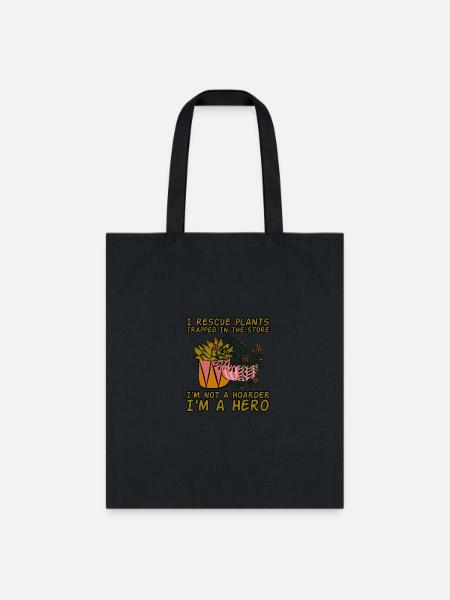 I Rescue Plants Trapped In The Store 4 - Tote Bag - black