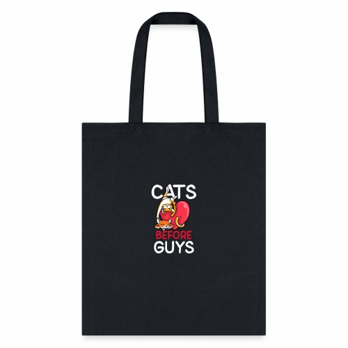 two cats before guys heart anti valentines day - Tote Bag