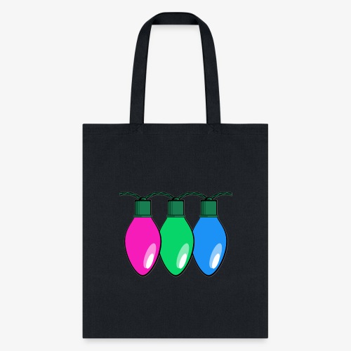 Polysexual Pride Christmas Lights - Tote Bag