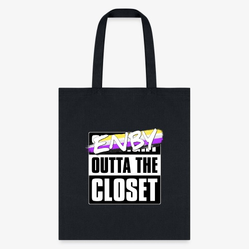 Enby Outta the Closet - Nonbinary Pride - Tote Bag