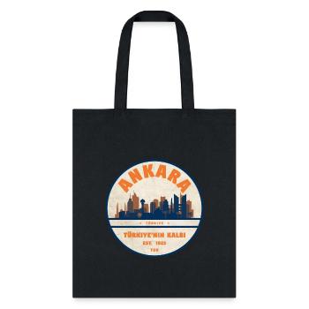 Ankara Skyline Badge - Tote Bag - black - Front