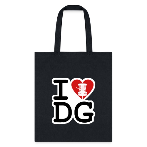 I Love (Heart) Disc Golf Shirt & Accessories - Tote Bag