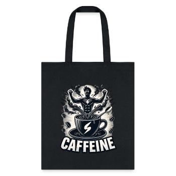 Caffeine Beast T-shirt - Tote Bag - black - Front