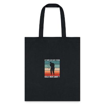 Funny Tummy Ache Survivor My Tummy Hurts Celiac - Tote Bag - black - Front