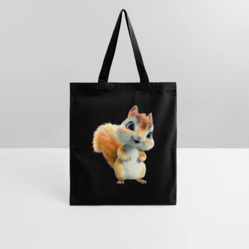 Adorable Cartoon Baby Squirrel Smiling - Tote Bag