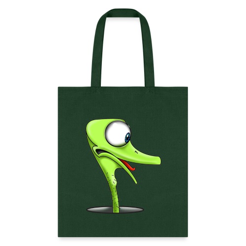 Funny Green Ostrich - Tote Bag