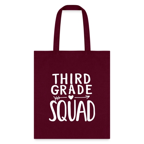 Third Grade Squad Teacher Team T-Shirts - Tote Bag