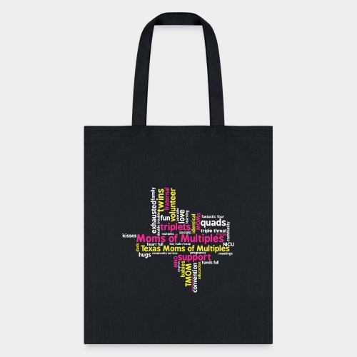 Texas Mothers of Multiples Tag Cloud - Tote Bag
