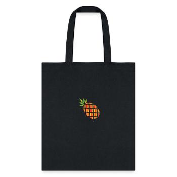 pineapple striped - Tote Bag - black - Front