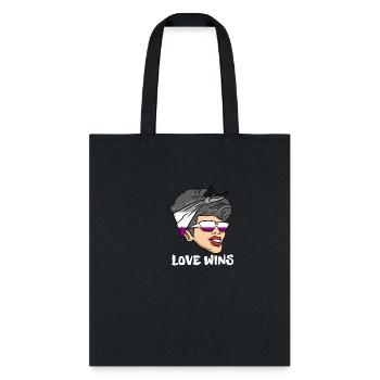 Love Wins Asexual - Tote Bag - black - Front
