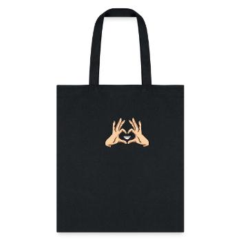 Asxual Heart - Tote Bag - black - Front
