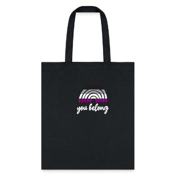 You Belong Asexual - Tote Bag - black - Front