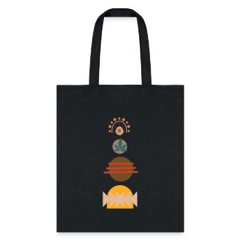 abstract - Tote Bag - black - Front