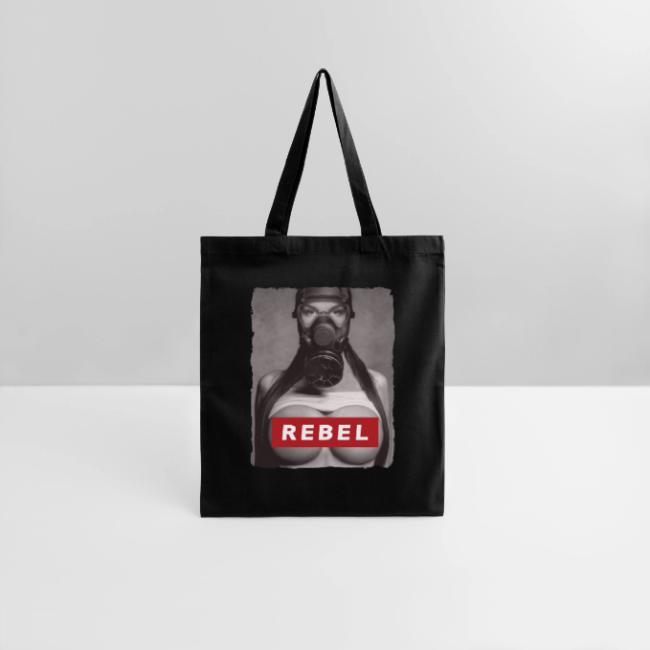 nude girl with gas mask - REBEL