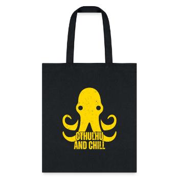 Cthulhu And Chill - Tote Bag - black - Front