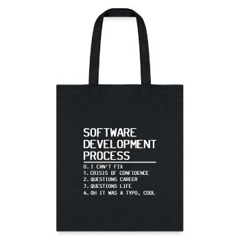 Software Development Process - Tote Bag - black - Front