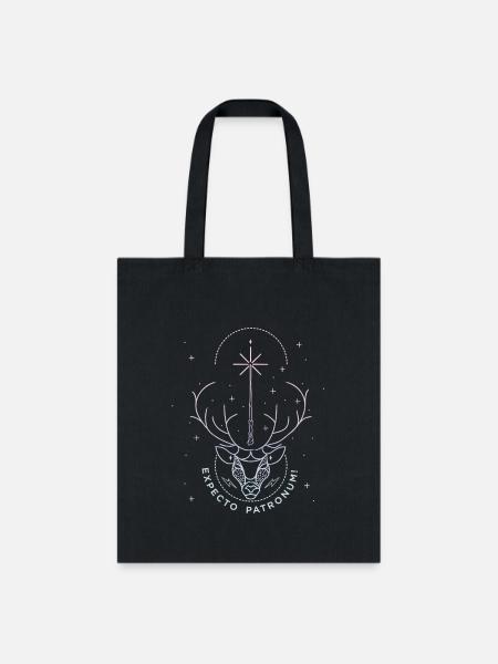 Harry Potter Stag Expecto Patronum - Tote Bag - black
