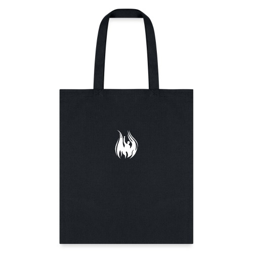 Front (DMN Flame Man-White) _ Back (Blank) - Tote Bag