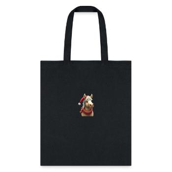 Christmas Cheer Horse | Festive Holiday Design - Tote Bag - black - Front