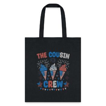 Red White and Blue The Cousin Crew Ice Pops - Tote Bag - black - Front